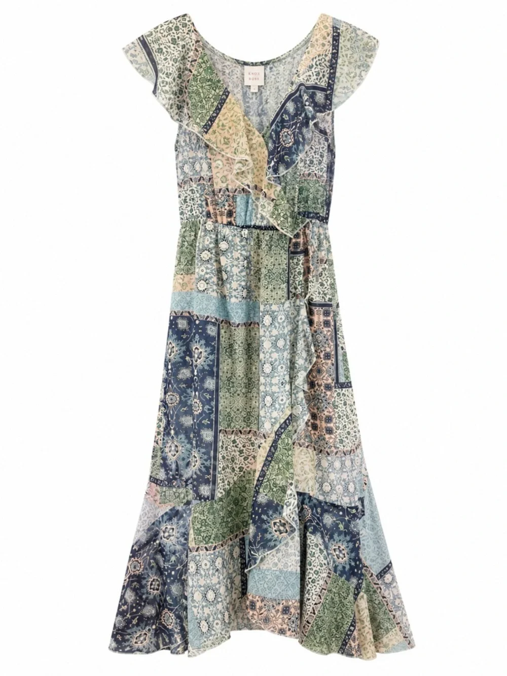 flowy patchwork dress When You Know Patchwork Maxi Dress main image 0
